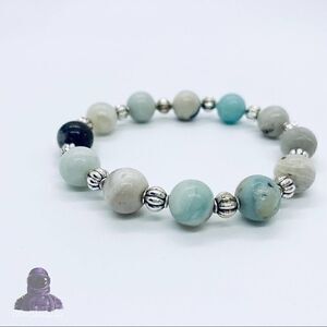 “Space Between” ~ Amazonite Beaded Bracelet